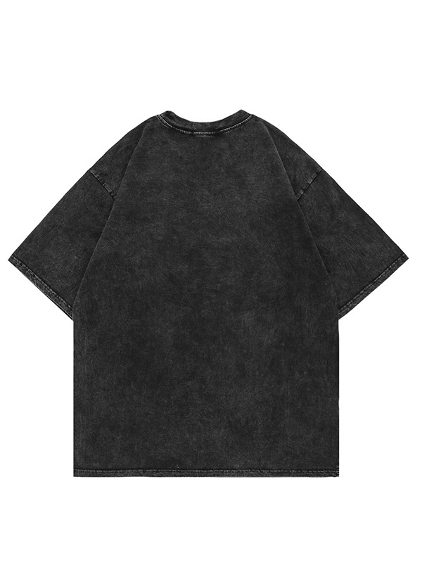 Camiseta cruzada extragrande de manga corta para hombre-1