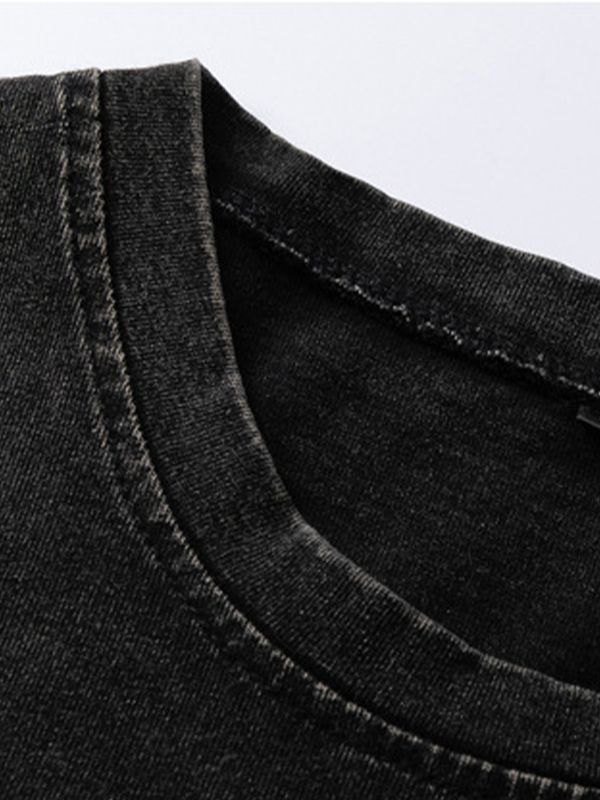 Chaleco gráfico con letras Wash Flame para hombre-1