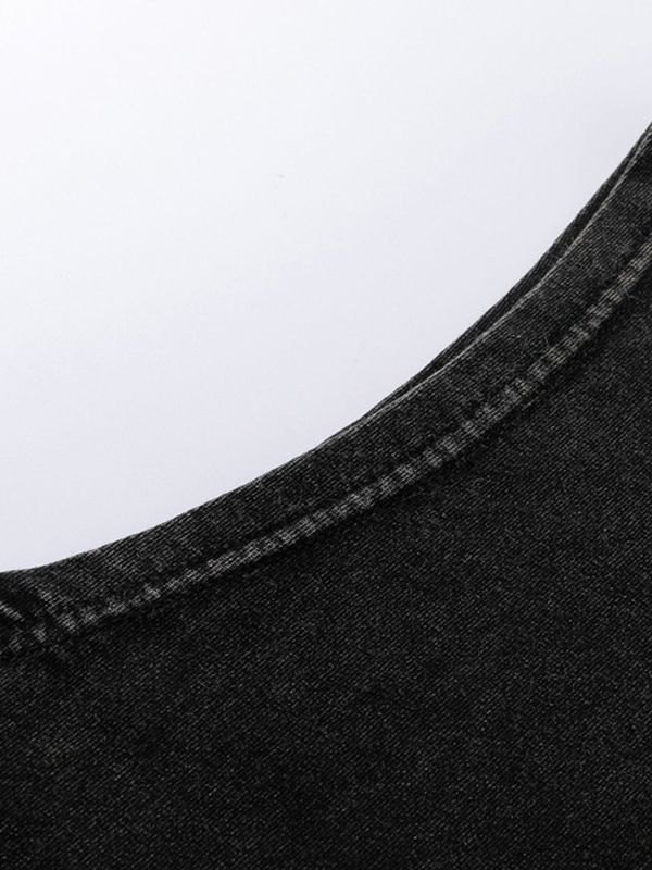 Chaleco gráfico con letras Wash Flame para hombre-5